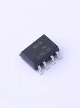 6N136-X009 逻辑输出光耦 DC输入 1通道 隔离电压(rms):5300V SOP