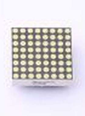 SZ721288W/64 LED点阵屏 8x8位共阴极白色LED点阵 插件