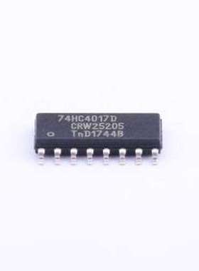 74HC4017D,653 计数器/分频器 83MHz 10位十进制计数器 SOIC-16