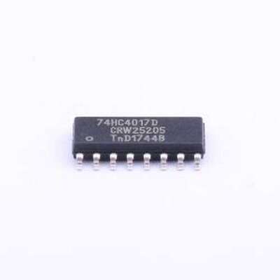 74HC4017D,653 计数器/分频器 83MHz 10位十进制计数器 SOIC-16