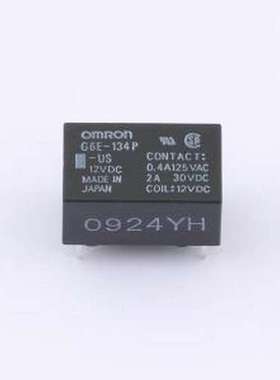 G6E-134P-US DC12 信号继电器 12VDC 2A 无锁存 插件,10x16mm