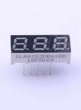 SLR0283DBA1BD LED数码管 3位0.28英寸蓝色数码管 共阳极 插件
