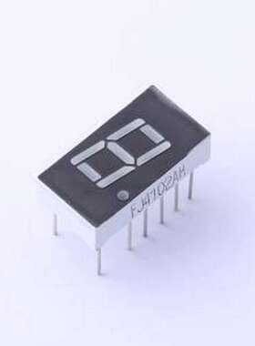 FJ4102AH LED数码管 1位0.4英寸共阴红光 3、14公共脚 左右脚 数