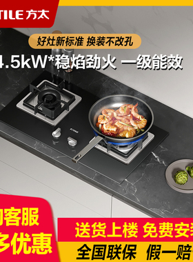 方太02-TH33B燃气灶煤气灶天然气液化气灶具家用灶台双灶灶嵌入式