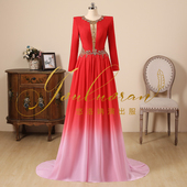 悠洛姌实拍舞台演出服民歌礼服音乐会礼服美声独唱演出服主持礼服