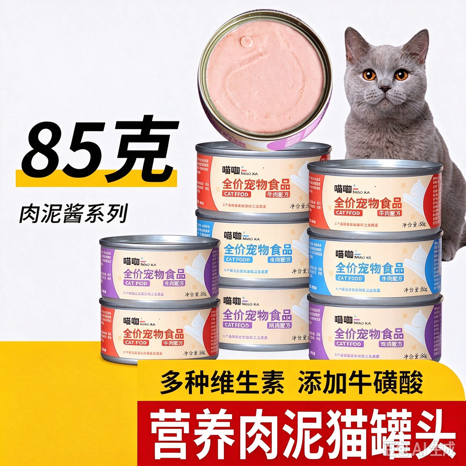 85g*24罐猫零食罐主食营养整箱