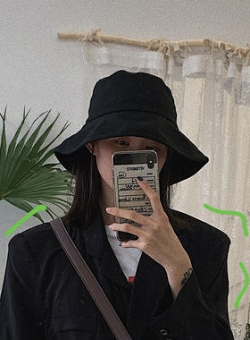 日系女韩版潮休闲百搭大檐帽