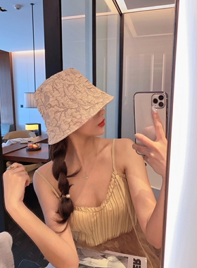 网红春夏同款显脸小防晒渔夫帽