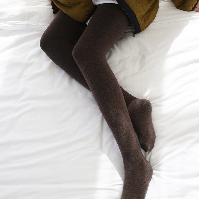 美拉德羊胎绒保暖连裤加厚打底袜