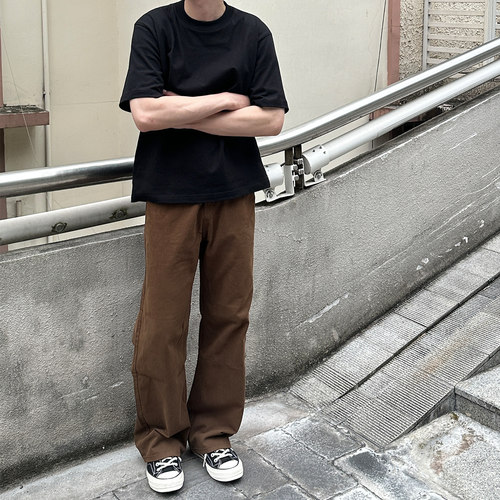 美式复古直筒休闲裤男女