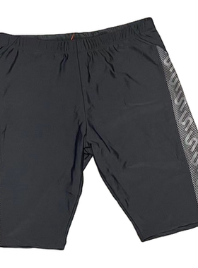 男士成人五分平角游泳裤男速干侧边字母印花防晒中腰专业竞赛FeAs