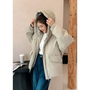 【双十一】连帽夹克鹅绒服冬季款白鹅绒防风防水加厚外套时尚百搭