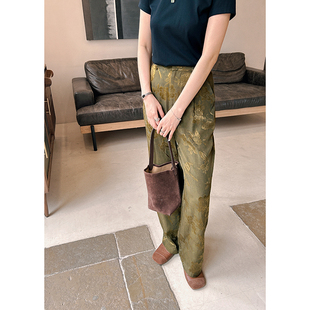 【618狂欢节】夏季清爽日常显瘦宽松垂感休闲百搭梦蝶直通阔腿裤