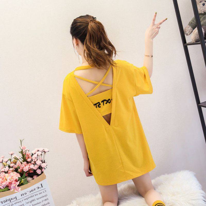 牛油果绿t恤女2020年新款春装女潮短袖大码胖mm露背中长款上衣服在类目 女装/女士精品, T恤中 - 来自Buy2taobao.com提供专业的淘宝代购服务