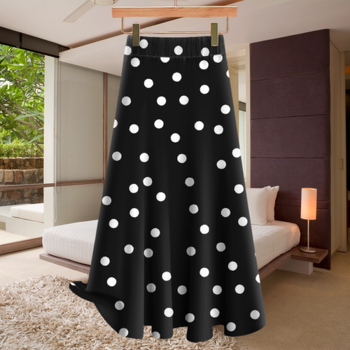 清仓捡漏~高档妈妈装裙子2024新款妈妈显瘦减龄半身裙印花A字摆裙