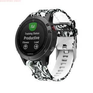 适用vivo watch5精钢铝合金版手表硅胶运动潮流印花透气表带20mm