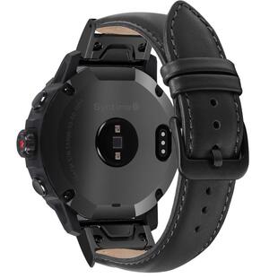 适用garmin佳明tactix8泰铁时8AMOLED经典真皮休闲太阳能快拆表带