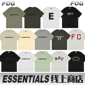 ESSENTIALS短袖 t恤欧美高街FOG复线情侣男女ins潮牌纯棉圆领宽松