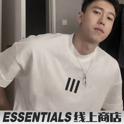 重磅FOG三条杠essentials短袖男