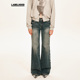 女裤 春夏新款 蕾虎设计感蓝色牛仔长裤 子 Songchenfù