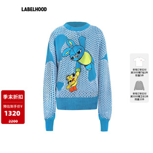 【SALE】【Nan Knits】蕾虎刺绣套头衫百搭秋冬气质女上衣