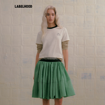 【MARCHEN】蕾虎设计感气质简约假日系列秋冬女装清凉硬糖T恤