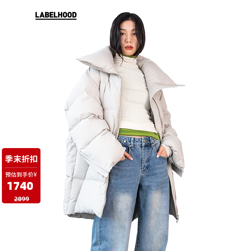 秋冬拉链开袖式羽绒服设计师品牌