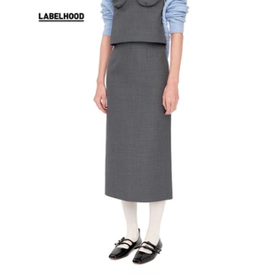 【SALE】【SHUSHUTONG】蕾虎潮流气质简约高级直筒修身半裙