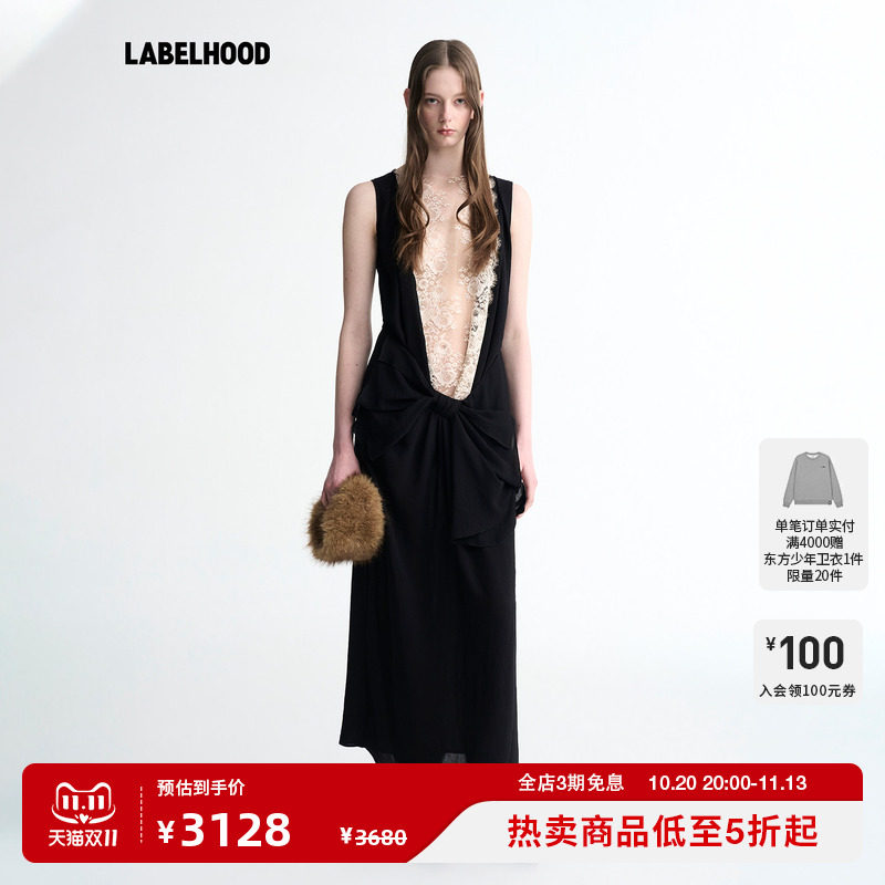 【Assignments】时尚潮流立裁蝴蝶结连衣裙2026秋季新品女装裙子