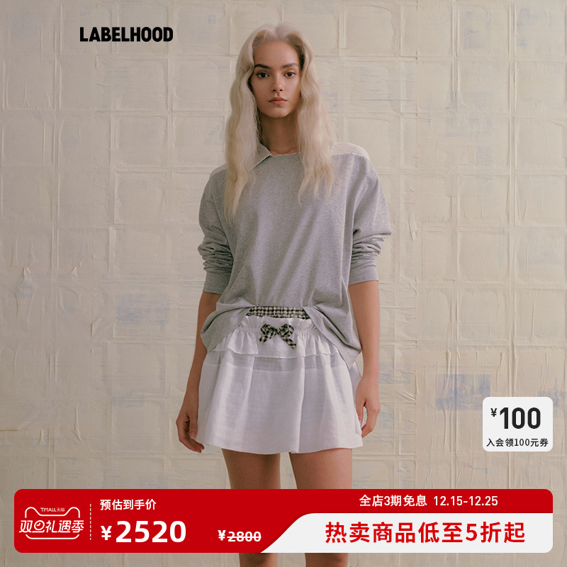 蕾虎2025春夏新款花径翻领上衣