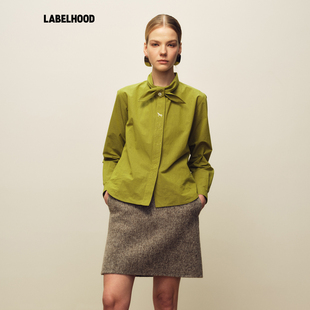 【MARCHEN】蕾虎百搭秋冬新品飞马座衬衫休闲长袖女装时尚系带领