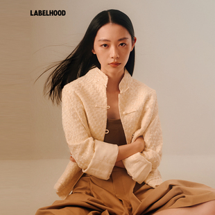 【糖心旦TANGXINDAN×LABELHOOD】蕾虎亮丝格纹对襟外套百搭秋冬