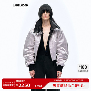 【Liegee】蕾虎设计感时尚休闲简约毛领空军双面夹克外套