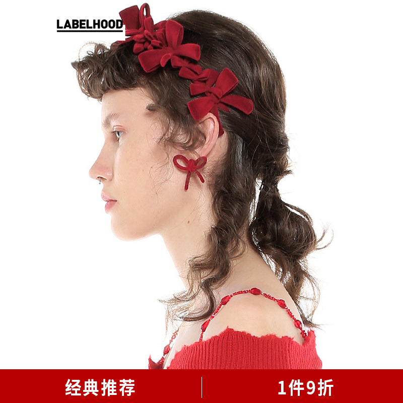 设计师SHUSHUTONG耳钉蝴蝶结