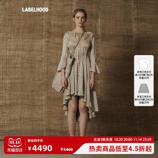 流行女装 百搭beige连衣裙秋季 蕾虎时尚 裙子 MUTEDANCE
