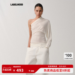 【Liegee】蕾虎百搭OBLIQUE斜肩连袖上衣春夏流行女