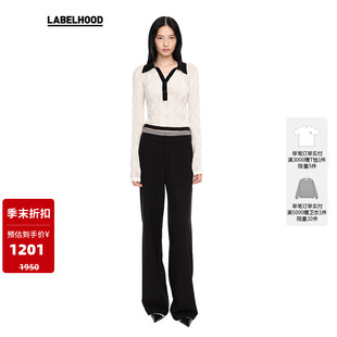 【YIRANTIAN】蕾虎时尚百搭纹理针织长袖衬衫秋冬复古女上衣