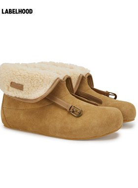 【untitlab】蕾虎翻边雪地靴BELTS CLOGS BOOTS2025秋冬新款女鞋