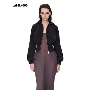 女装 蕾虎潮流洗水拼接高腰夹克2026早春新款 waag 上衣 Oude