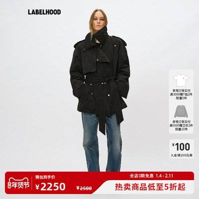 Liegee廓形风衣式薄羽绒