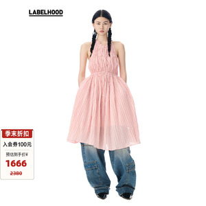 【SALE】【ASSIGNMENTS×LABELHOOD】蕾虎联名款简约挂脖连衣裙