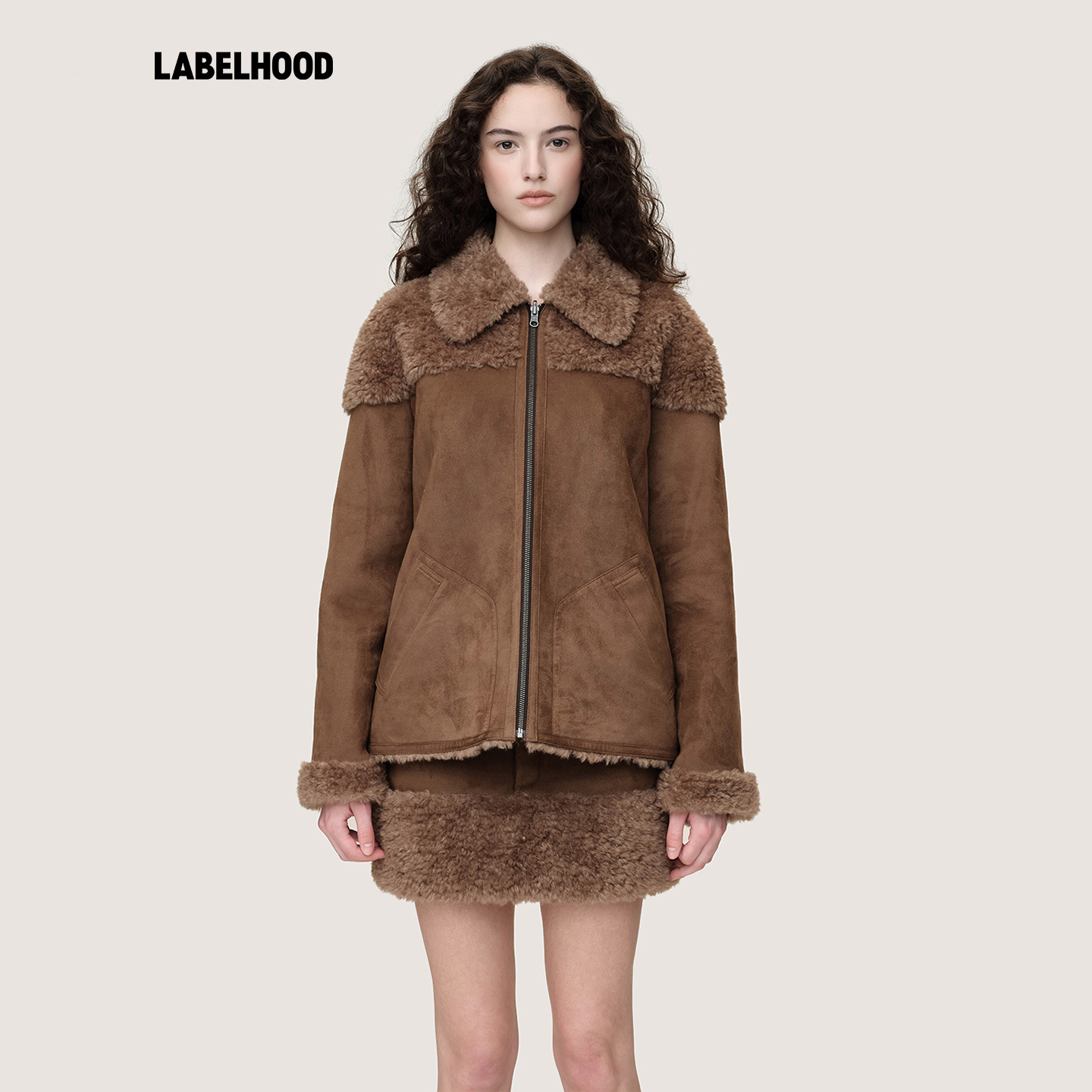 WMWM麂皮毛绒双面外套