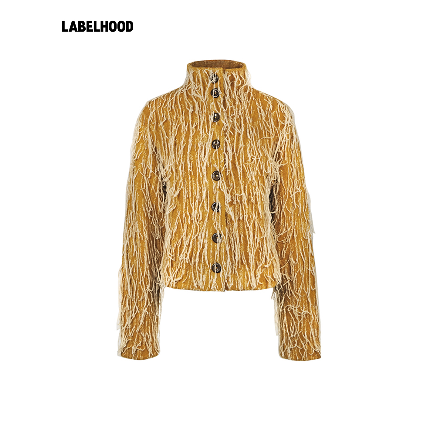 NANKNITS长毛浮线外套