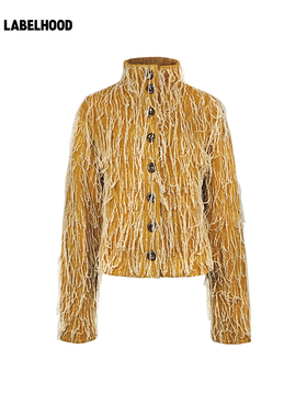 【NAN KNITS】蕾虎休闲通勤长毛浮线外套2026早春新款女装上衣