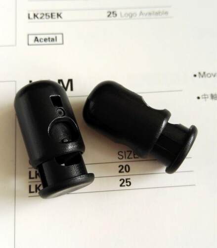 绳扣夹塑料扣子YKK黑色