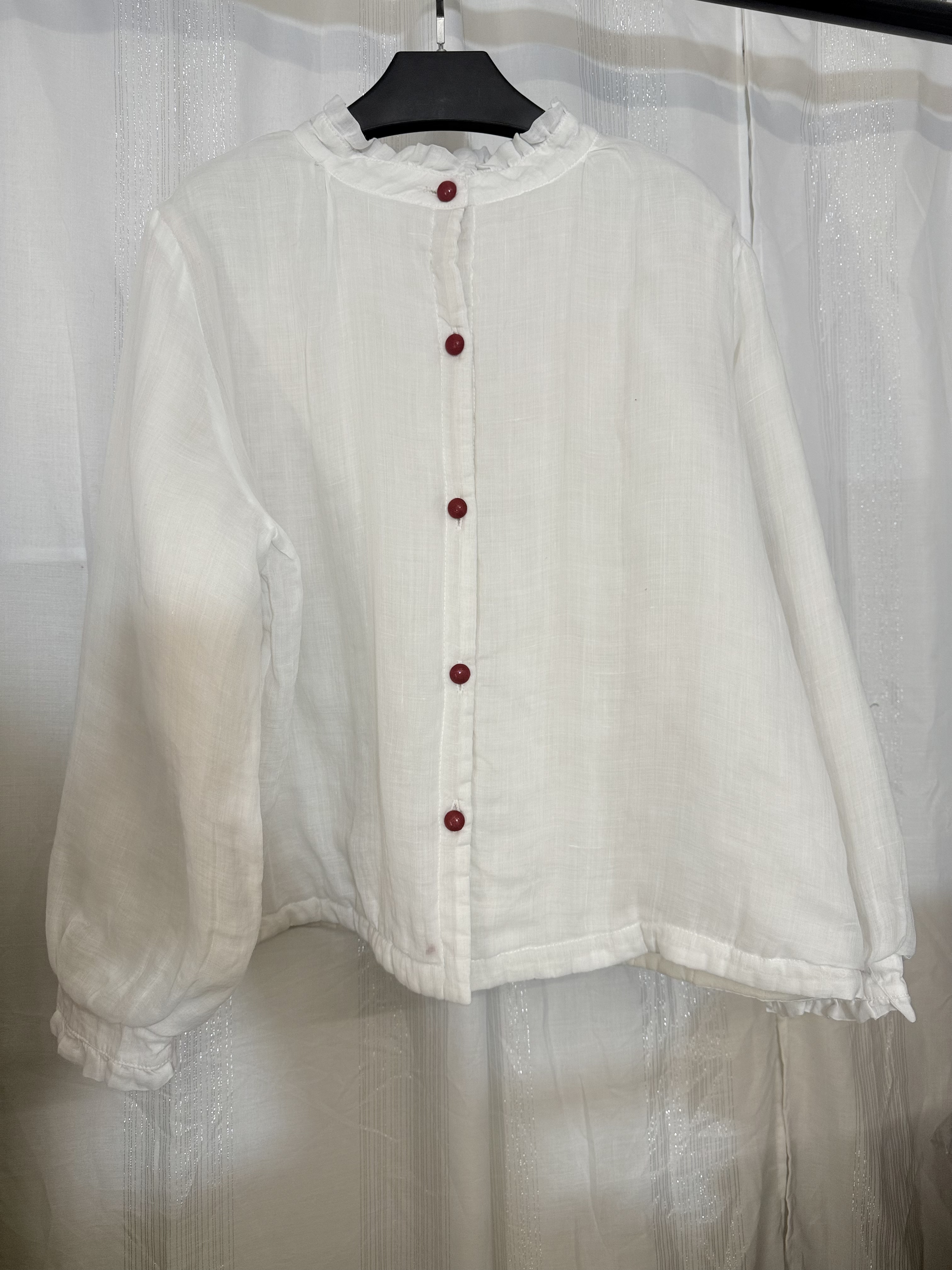 苎^麻衬衫式样薄棉衣 可内搭可外穿 直接拍付收货退运