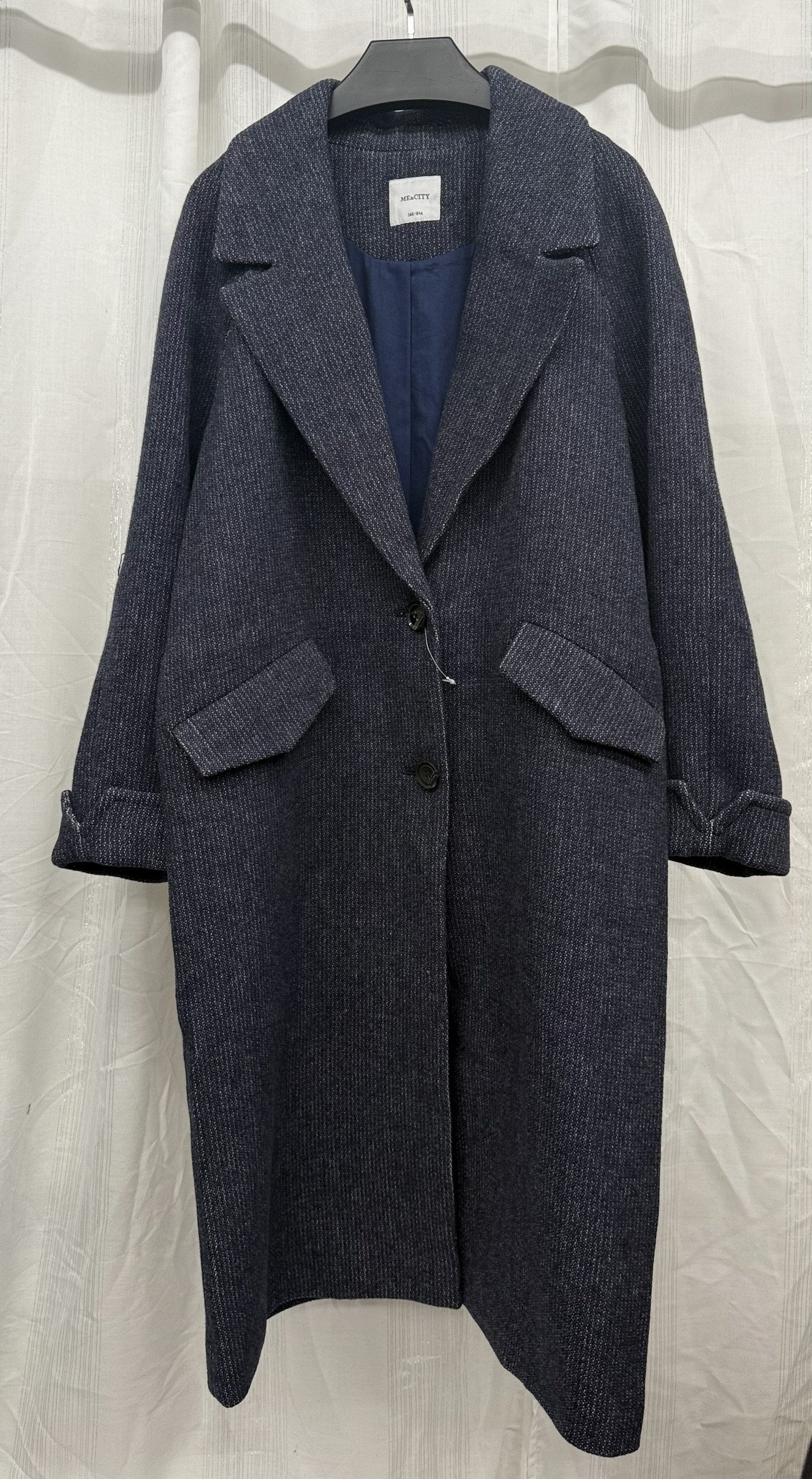 国内品牌 正羊毛混 内里棉布精品呢大衣 直接拍付收货退运