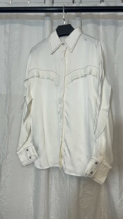 高货新款 荷叶边长袖衬衫 直接拍付收货退运