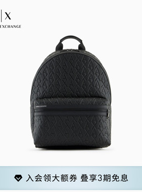 ARMANI EXCHANGE/阿玛尼春夏男士大容量通勤老花商务休闲双肩背包