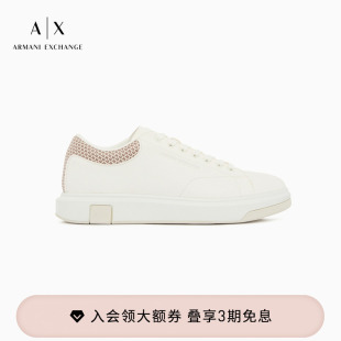 EXCHANGE 户外绑带运动鞋 阿玛尼春夏新款 小白鞋 男厚底板鞋 ARMANI